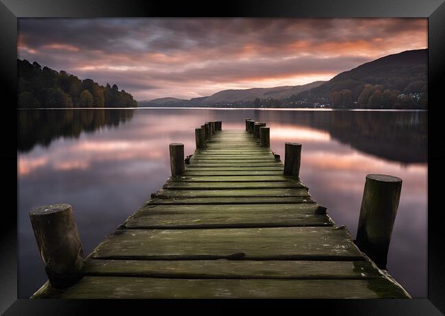 Sunrise on Lake Windermere Framed Print by Picture Wizard