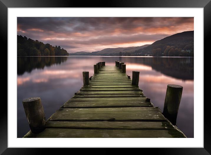 Sunrise on Lake Windermere Framed Mounted Print by Picture Wizard