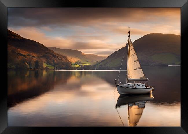 Ullswater sunrise Framed Print by Picture Wizard