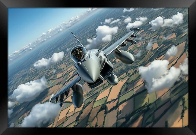 Eurofighter Plane Framed Print by Picture Wizard
