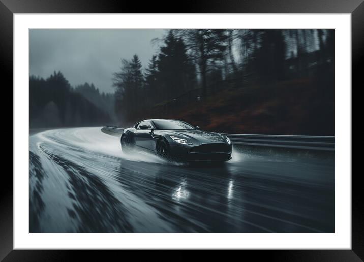 Aston Martin Supercar Framed Mounted Print by Picture Wizard