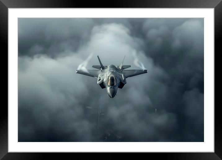 F35 Plane Framed Mounted Print by Picture Wizard