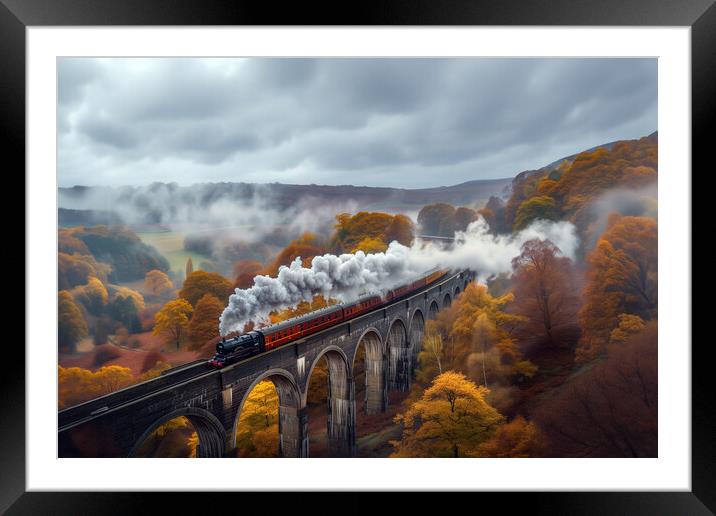 Steam Train Framed Mounted Print by Picture Wizard