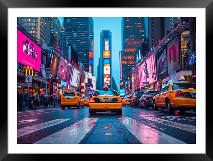 Times Square Framed Mounted Print by Picture Wizard