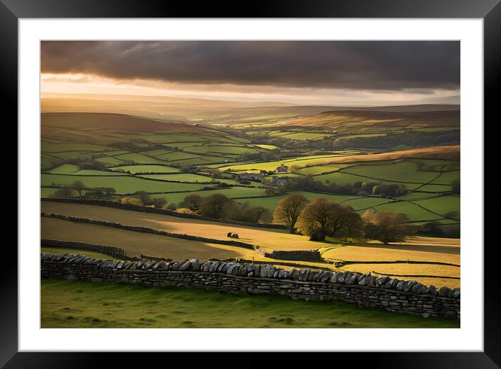 Yorkshire Dales Framed Mounted Print by Picture Wizard