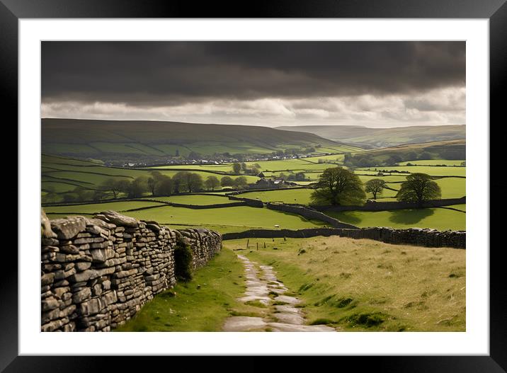 Yorkshire Dales Framed Mounted Print by Picture Wizard