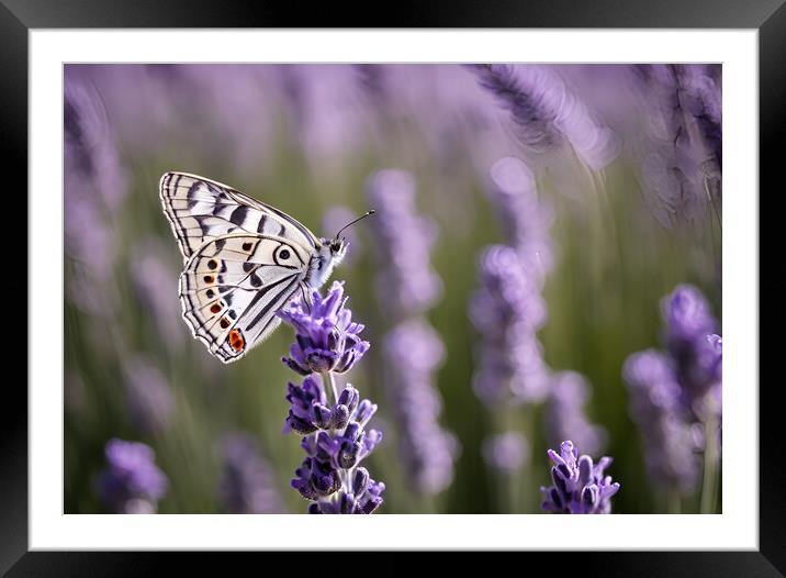 Delicate Butterfly Framed Mounted Print by Picture Wizard
