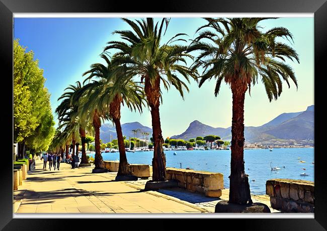 Puerto Pollensa Framed Print by Picture Wizard