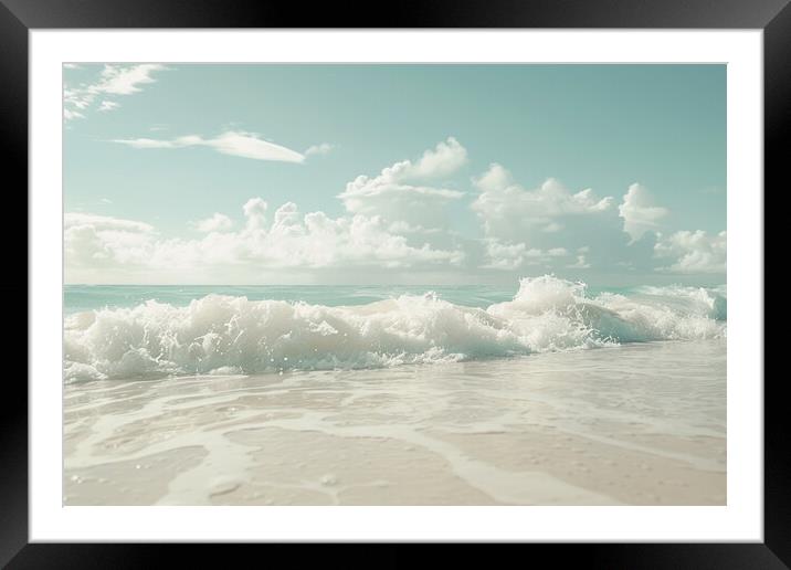 Paradise Waves Framed Mounted Print by Picture Wizard