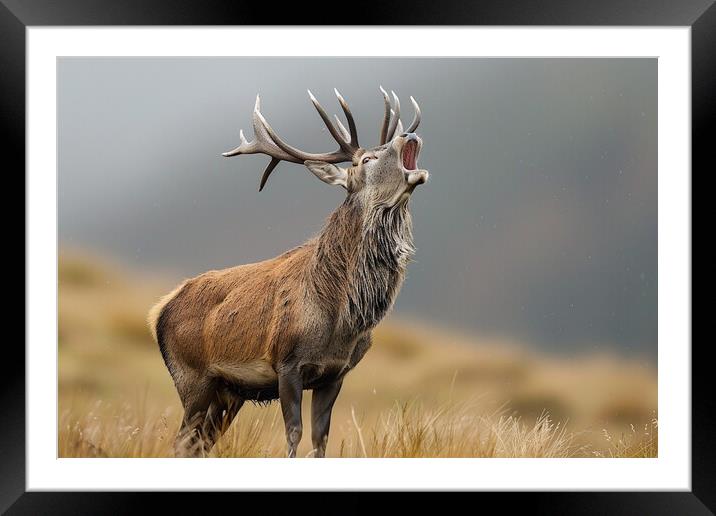A Majestic Deer Framed Mounted Print by Picture Wizard