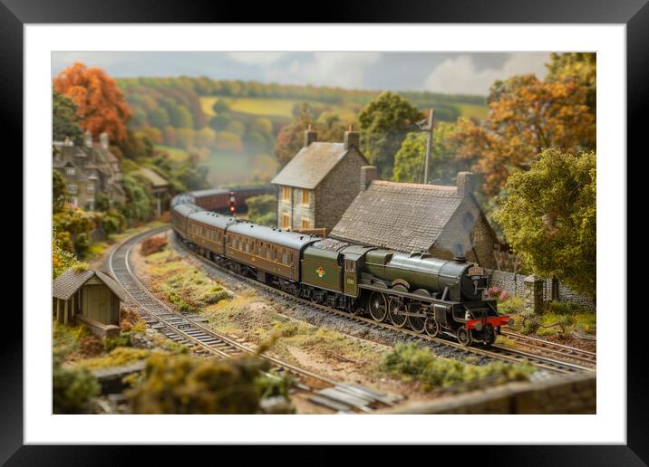 Steam Train  Framed Mounted Print by Picture Wizard