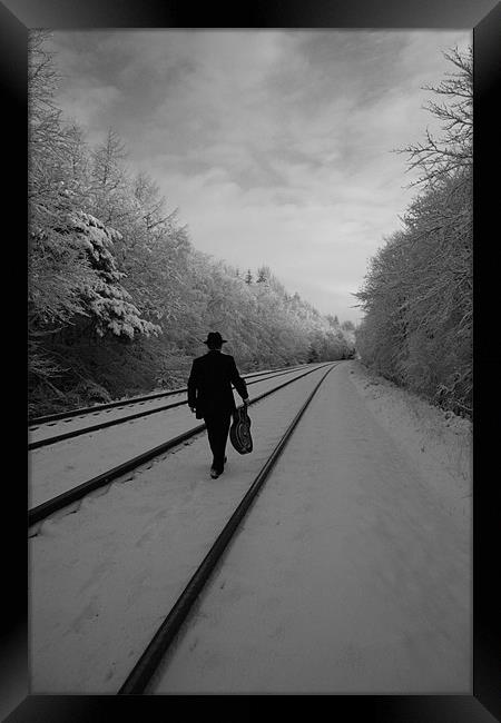 walk the line Framed Print by john maclean