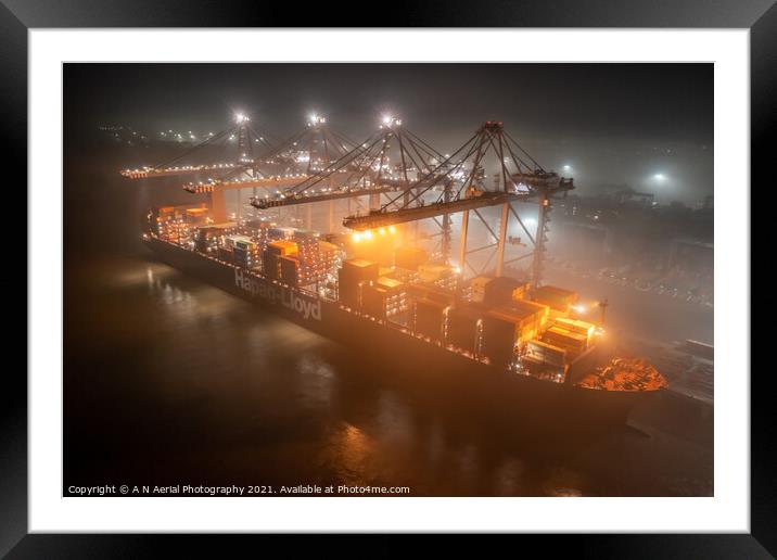 Super container Framed Mounted Print by A N Aerial Photography