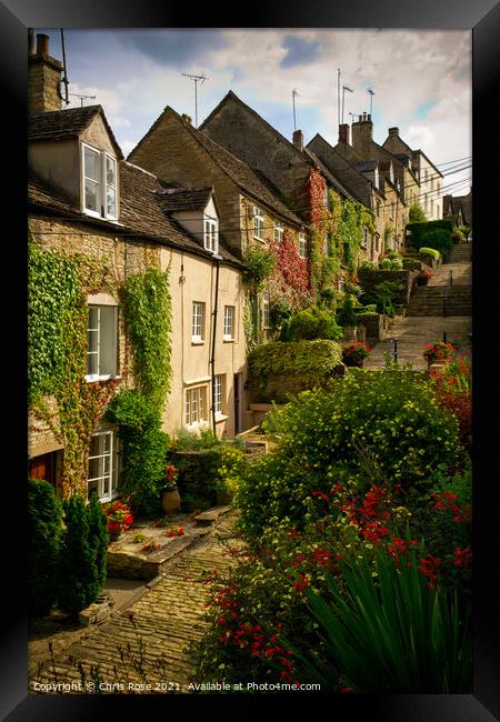 Tetbury, Chipping Steps  Framed Print by Chris Rose