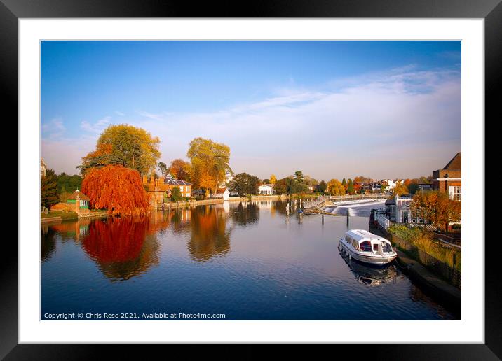 Marlow, River Thames Framed Mounted Print by Chris Rose