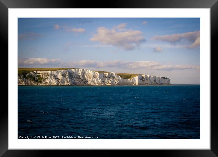 White cliffs of Dover Framed Mounted Print by Chris Rose