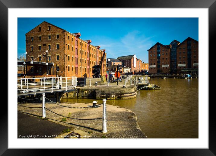 Gloucester Docks Framed Mounted Print by Chris Rose