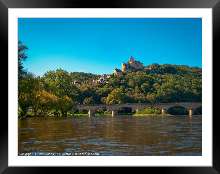Dordogne River kayak trip Framed Mounted Print by Chris Rose