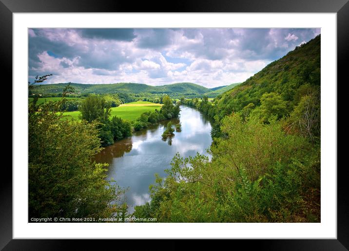 The Lot Valley Framed Mounted Print by Chris Rose