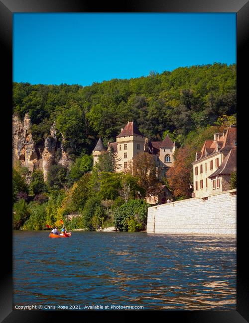 Dordogne River kayak trip Framed Print by Chris Rose