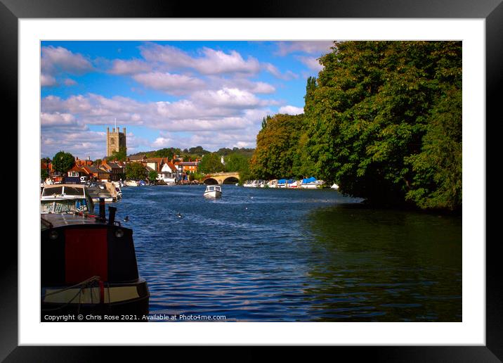 Scenic Chilterns - Henley Framed Mounted Print by Chris Rose