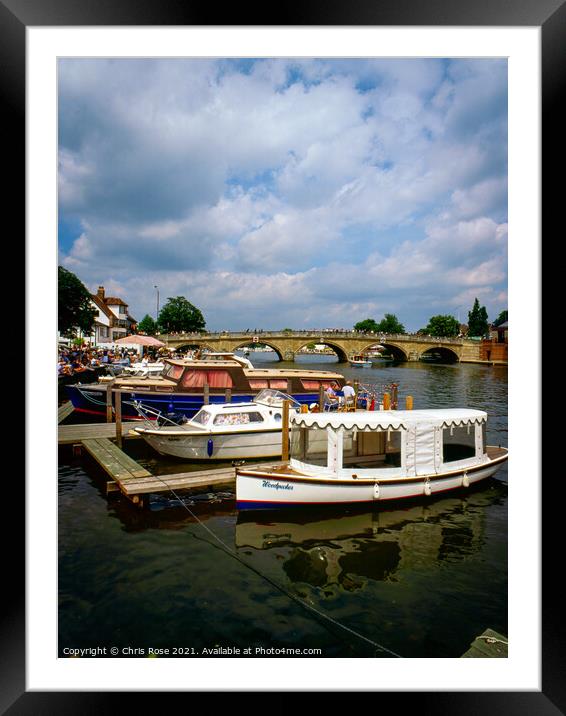 Henley-on-Thames during regatta week Framed Mounted Print by Chris Rose