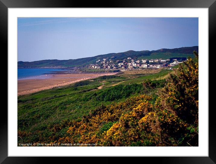Scenic Devon - Woolacombe Framed Mounted Print by Chris Rose