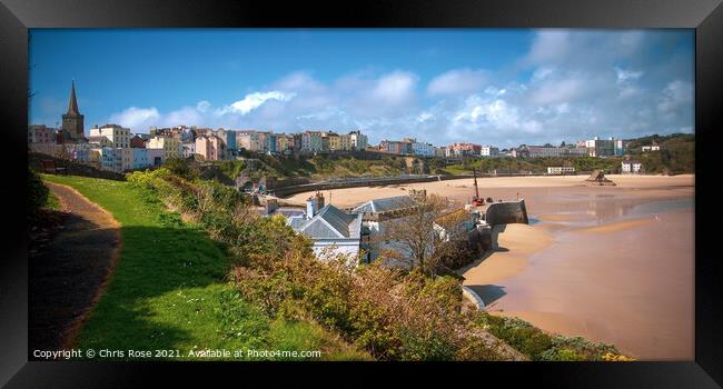 Tenby harbour Framed Print by Chris Rose