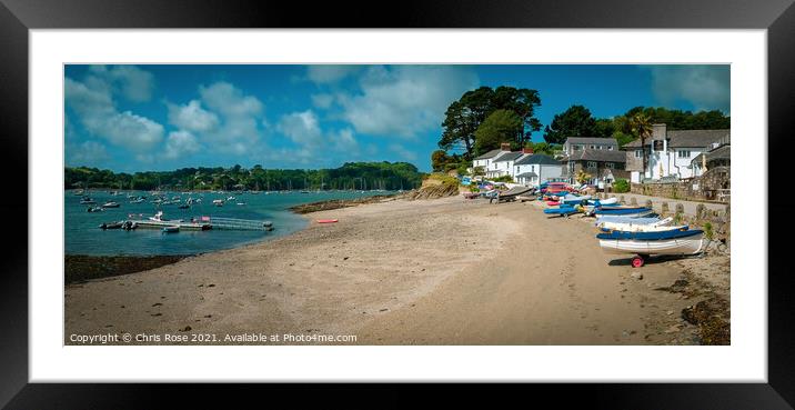 Helford Passage Framed Mounted Print by Chris Rose