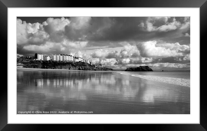 Tenby, South Beach Framed Mounted Print by Chris Rose