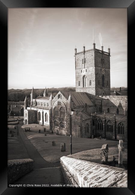 St Davids Cathedral Framed Print by Chris Rose