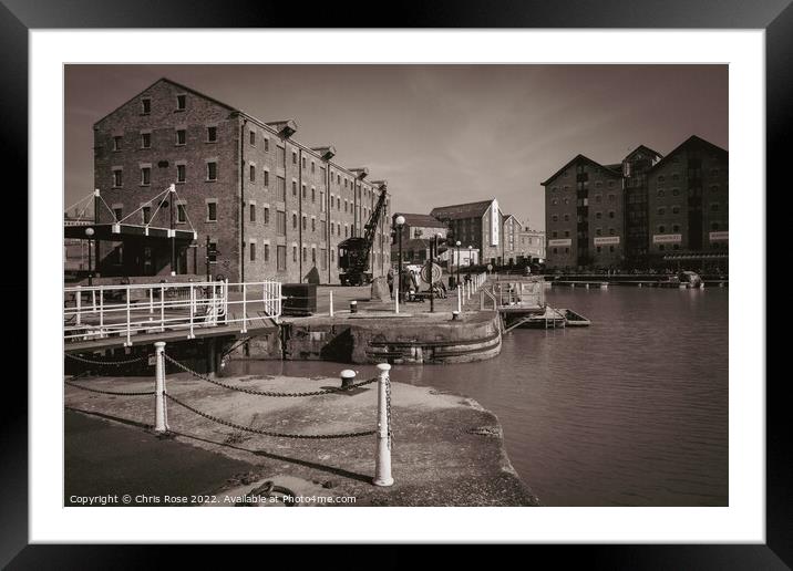Gloucester Docks, UK Framed Mounted Print by Chris Rose