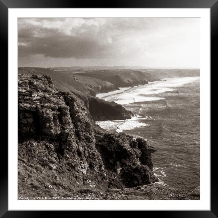 St Agnes Beacon view Framed Mounted Print by Chris Rose