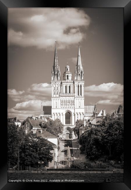 Angers cathedral Framed Print by Chris Rose