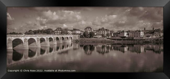 River Loire, Saumur Framed Print by Chris Rose