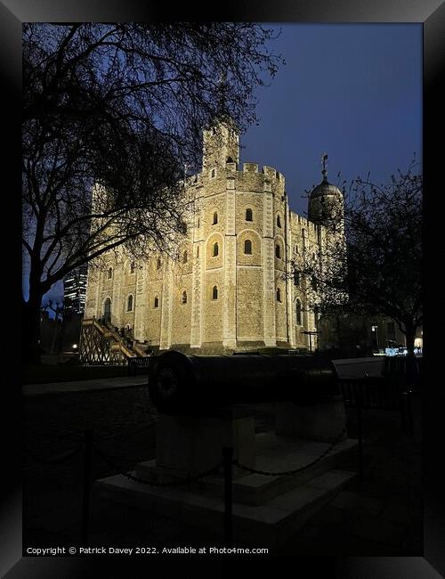 The Tower illuminated  Framed Print by Patrick Davey
