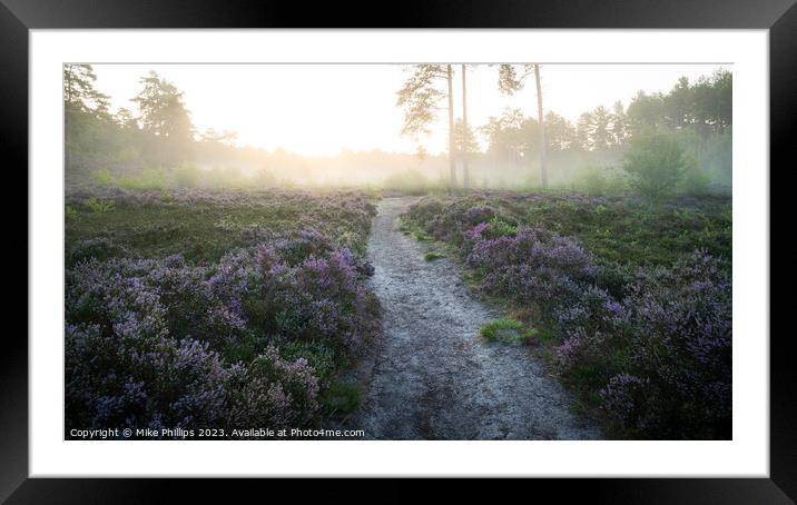 Ethereal Dawn on Esher Common Framed Mounted Print by Mike Phillips
