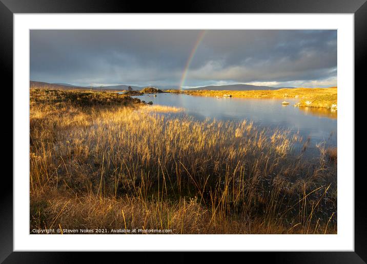 Beauty of the Scottish Moorlands Framed Mounted Print by Steven Nokes