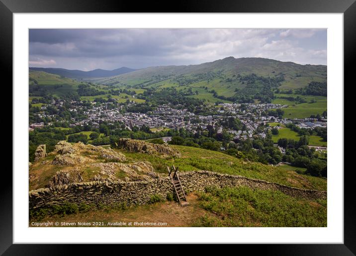 Serenity in the Heart of Lake District Framed Mounted Print by Steven Nokes