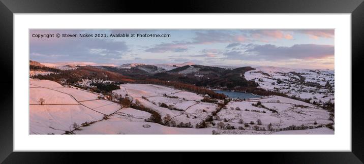 Majestic Winter Wonderland Framed Mounted Print by Steven Nokes