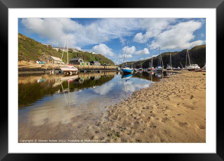Tranquil Harbour Beauty Framed Mounted Print by Steven Nokes