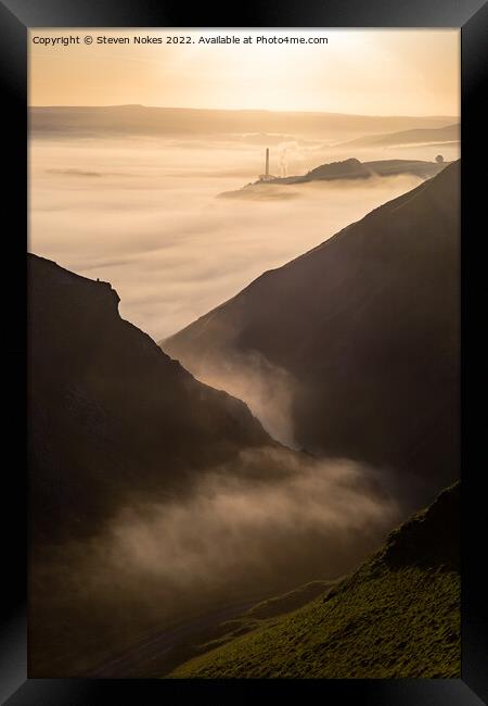 Majestic Misty Sunrise Framed Print by Steven Nokes