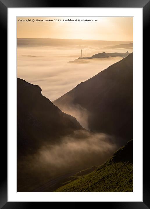 Majestic Misty Sunrise Framed Mounted Print by Steven Nokes