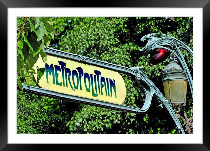 Metropolitain Framed Mounted Print by Phil Robinson