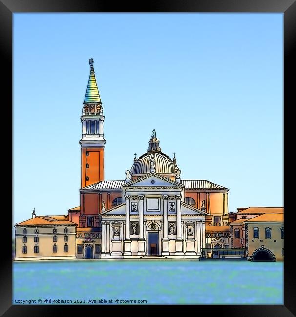 San Giorgio Maggiore Framed Print by Phil Robinson