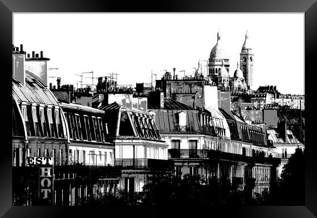 Paris Rooftops Framed Print by Phil Robinson