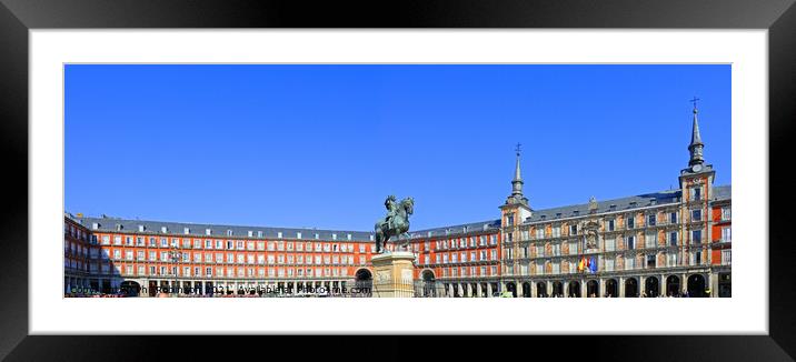 Felipe III, Plaza Mayor, Madrid Framed Mounted Print by Phil Robinson