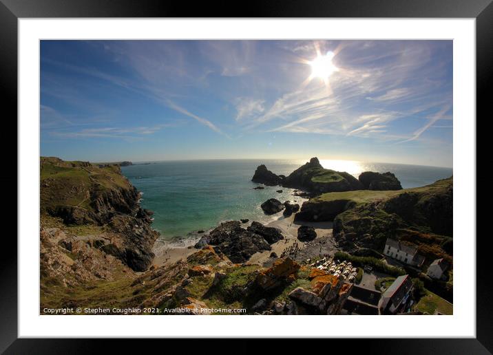 Kynance Cove Framed Mounted Print by Stephen Coughlan