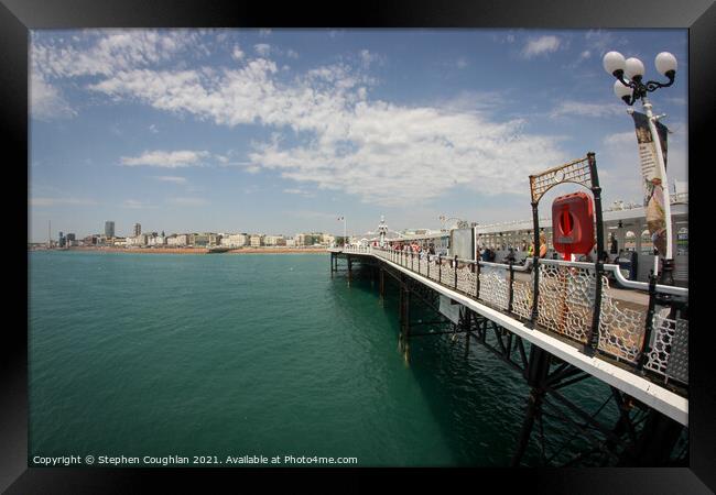 Brighton Palace Pier Framed Print by Stephen Coughlan