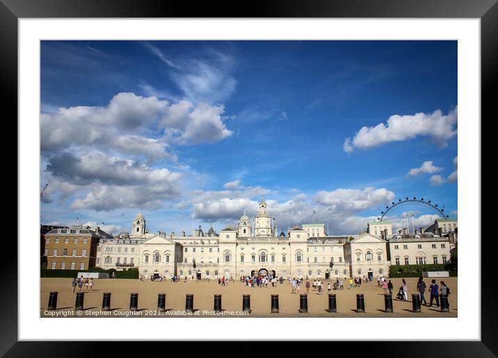 Horseguards Parade, London Framed Mounted Print by Stephen Coughlan